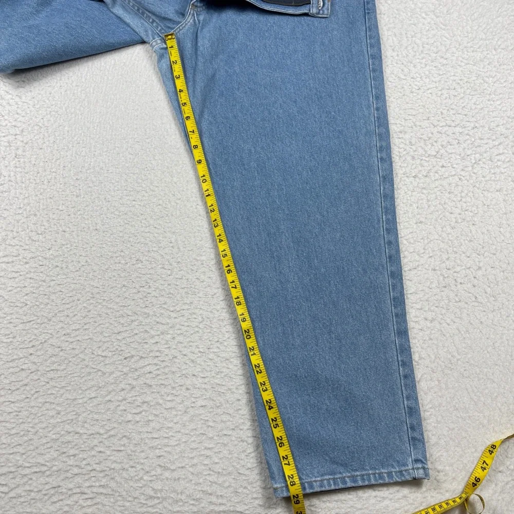 LL Bean Jeans Mens 42x29 Light Blue Natural Fit Straight Leg Denim Cotton 104731